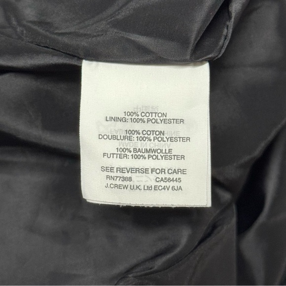 J. Crew Black Tweed Pencil Skirt Fringe Raw Hem 0 - Picture 5 of 5